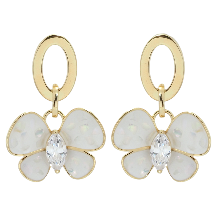 Серьги Xuping QQMM Позолота 14K пусеты Подвески бабочки фото №7