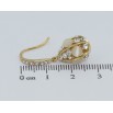 Сережки Xuping QQMM Позолота 14K французький замок Крапельки з інкрустацією цирконієм та котячим оком фото №2