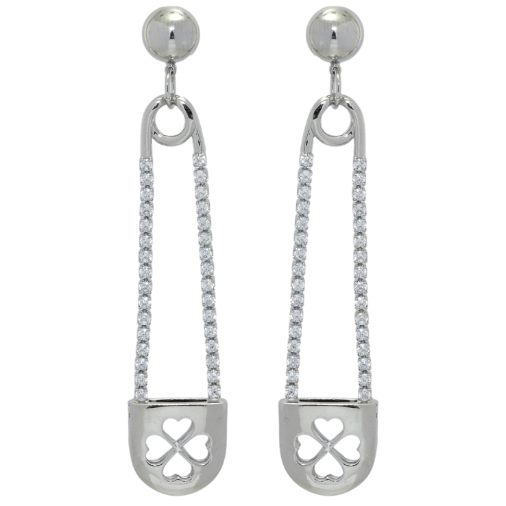 Серьги Xuping QQMM Родий пусеты Подвески булавки с цирконием фото №7