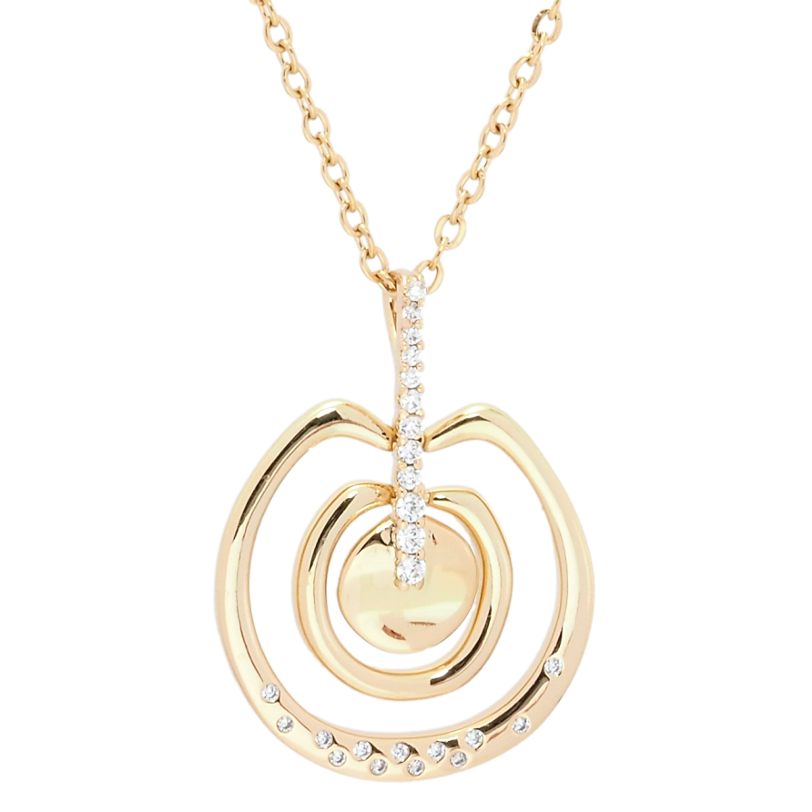 Підвіска на ланцюжку Xuping QQMM Позолота 18K Декоративна підвіска довжина 39.5-44.5см х 1мм фото №1 Підвіска на ланцюжку Xuping QQMM Позолота 18K Декоративна підвіска довжина 39.5-44.5см х 1мм фото №1