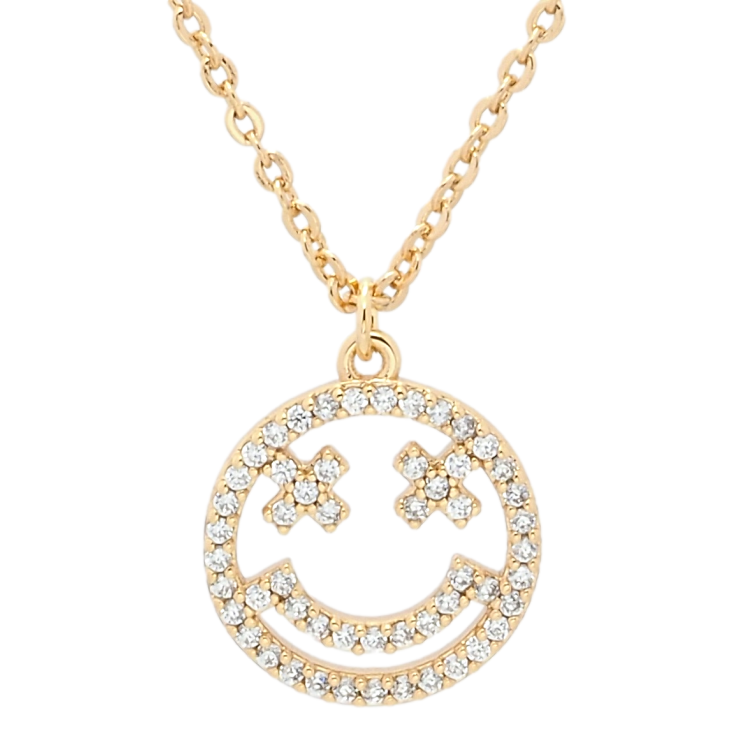 Підвіска на ланцюжку Xuping QQMM Позолота 18K Смайл довжина 42-47.5см х 1мм; ø 12мм фото №11