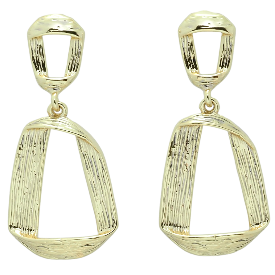 Сережки Xuping JEAN GOUJON Позолота 14K пусети Фігурні підвіски фото №1
