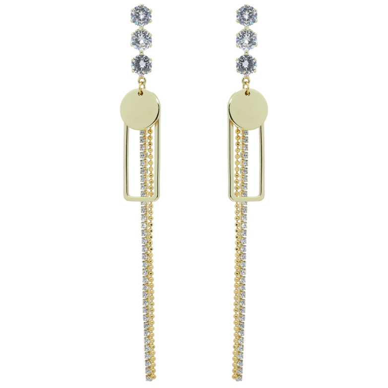 Серьги Xuping JEAN GOUJON Позолота 14K пусеты Декоративные подвески фото №1