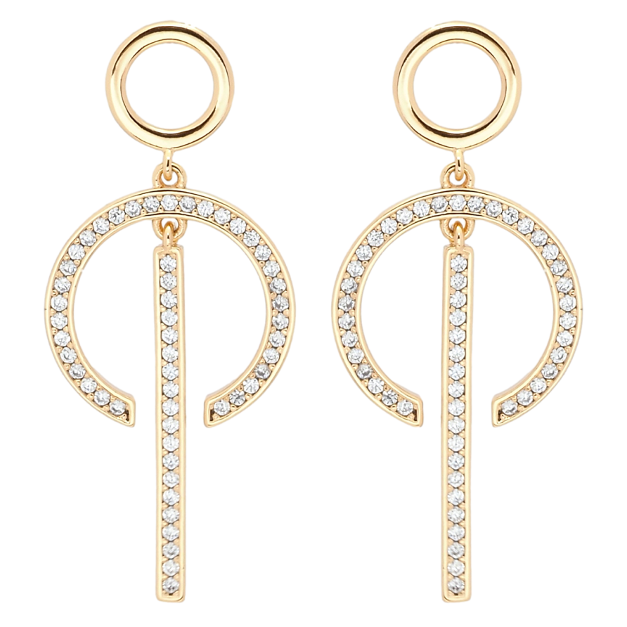 Серьги Xuping Позолота 18K пусеты Подвески с цирконием фото №1