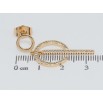 Серьги Xuping Позолота 18K пусеты Подвески с цирконием фото №2