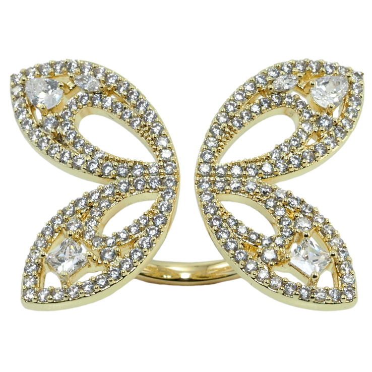 Каблучка Xuping QQMМ Позолота 14K Метелик з цирконієм фото №20 Каблучка Xuping QQMМ Позолота 14K Метелик з цирконієм фото №20