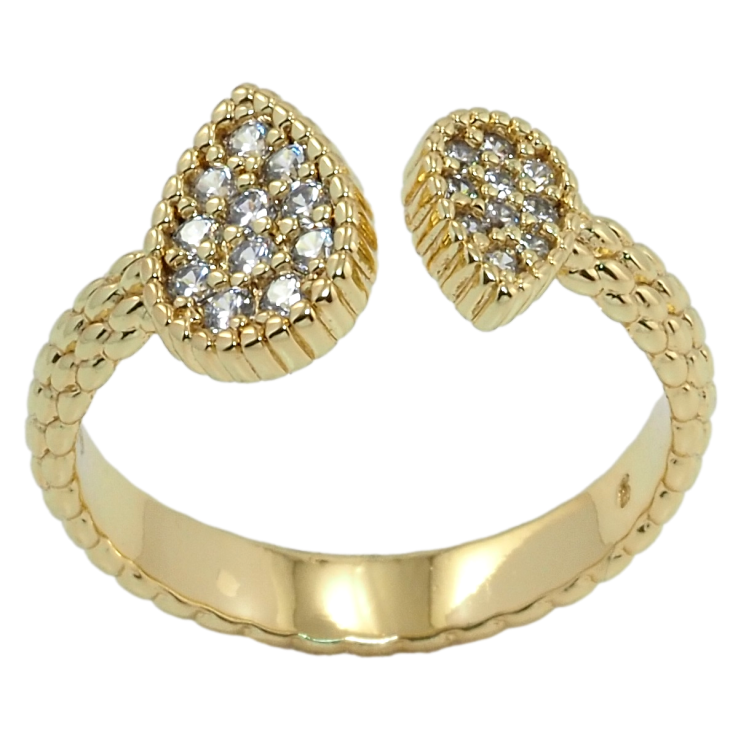 Каблучка Xuping QQMМ Позолота 14K Краплинки з цирконієм фото №22 Каблучка Xuping QQMМ Позолота 14K Краплинки з цирконієм фото №22