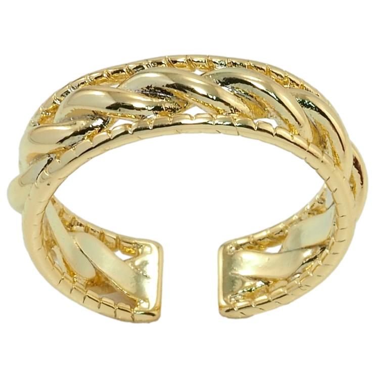 Каблучка Xuping QQMM Позолота 14K Візерунок шнур фото №10 Каблучка Xuping QQMM Позолота 14K Візерунок шнур фото №10