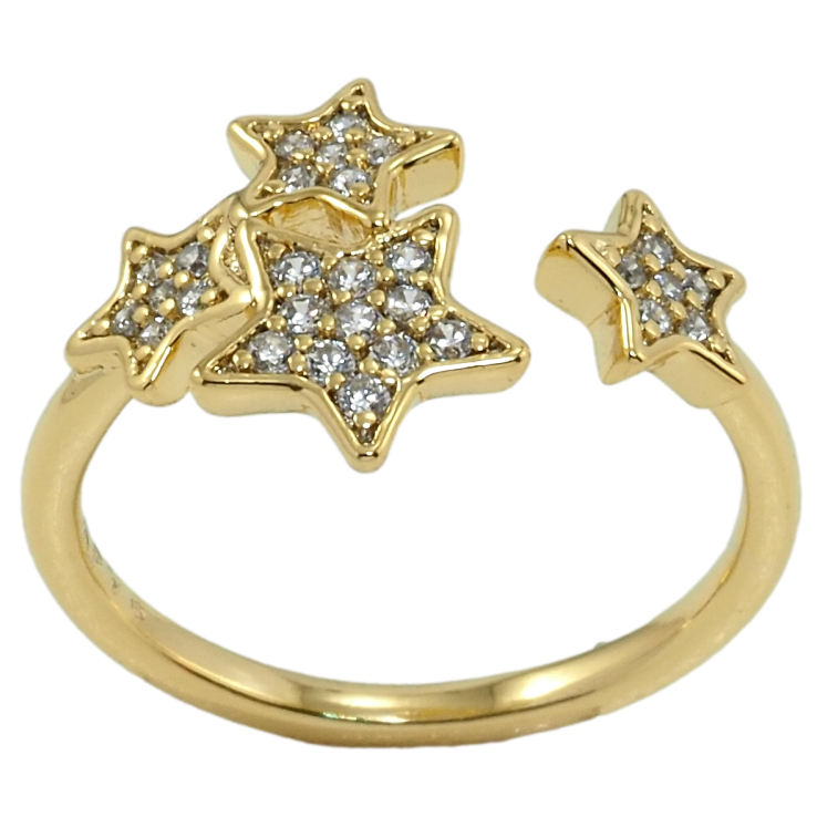 Каблучка Xuping QQMМ Позолота 14K Зірки фото №9 Каблучка Xuping QQMМ Позолота 14K Зірки фото №9