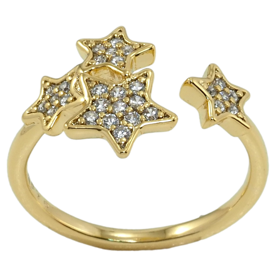 Каблучка Xuping QQMМ Позолота 14K Зірки фото №1