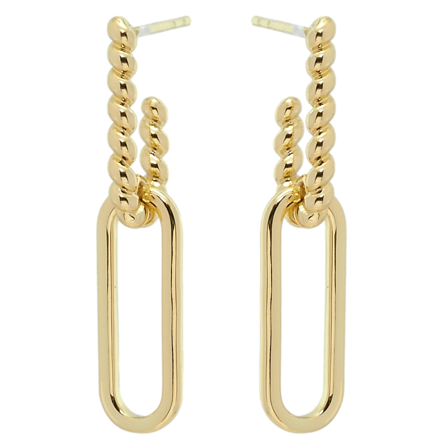 Сережки Xuping QQMM Позолота 14K пусети Декоративні підвіски фото №1