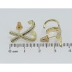Сережки Xuping QQMM Позолота 14K пусети Хрестики з цирконієм фото №2