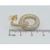 Сережки Xuping QQMM Позолота 14K пусети Інкрустація цирконієм фото №2