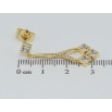 Сережки Xuping QQMM Позолота 14K пусети Підвіски з фіанітами фото №2