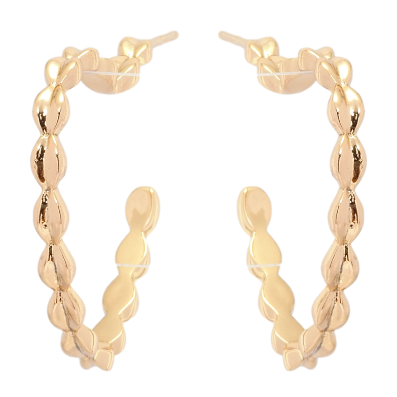 Серьги Xuping QQMM Позолота 18K пусеты Сердечки фото №1