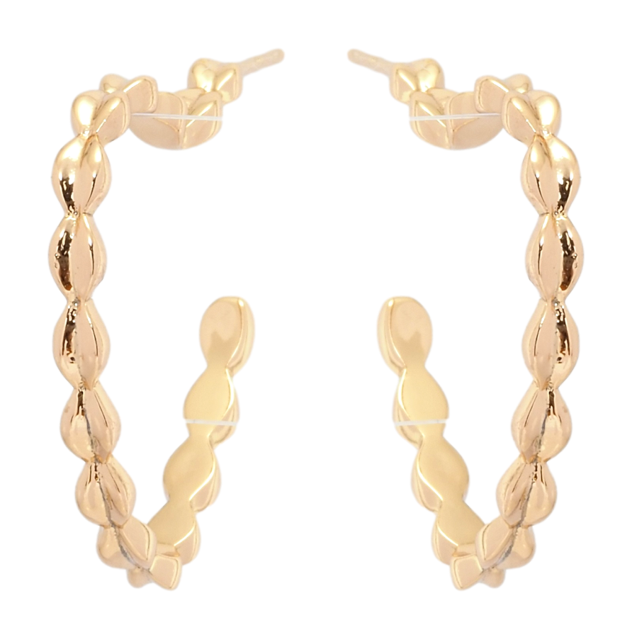 Серьги Xuping QQMM Позолота 18K пусеты Сердечки фото №1