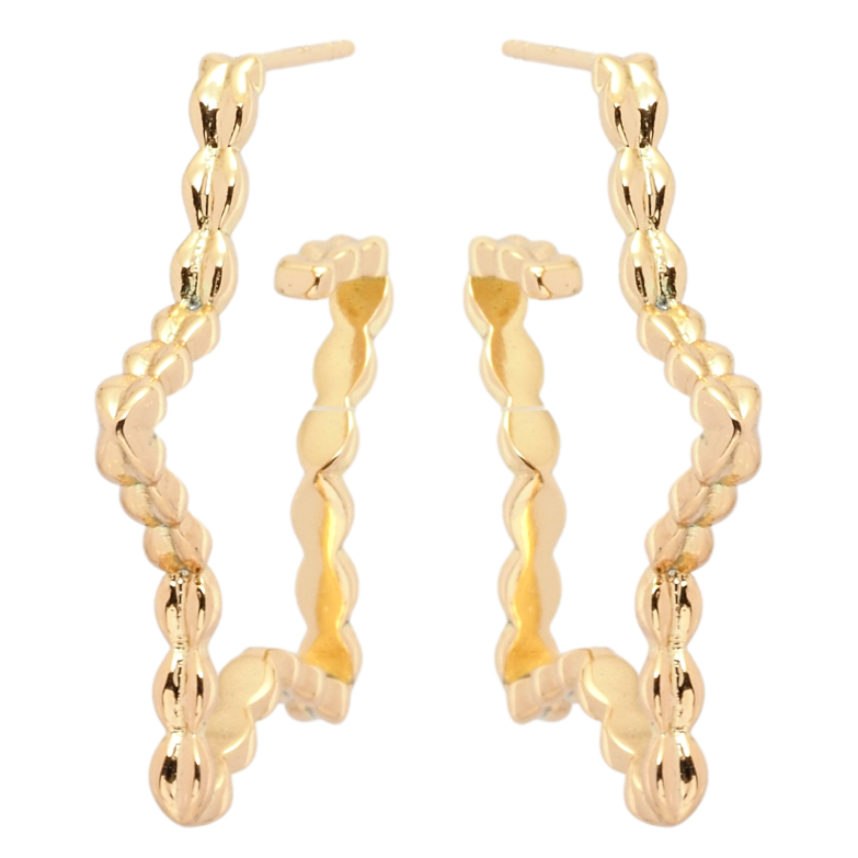 Серьги Xuping QQMM Позолота 18K пусеты Звезды фото №3