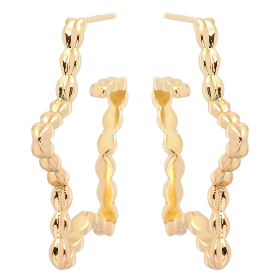 Серьги Xuping QQMM Позолота 18K пусеты Звезды фото №1