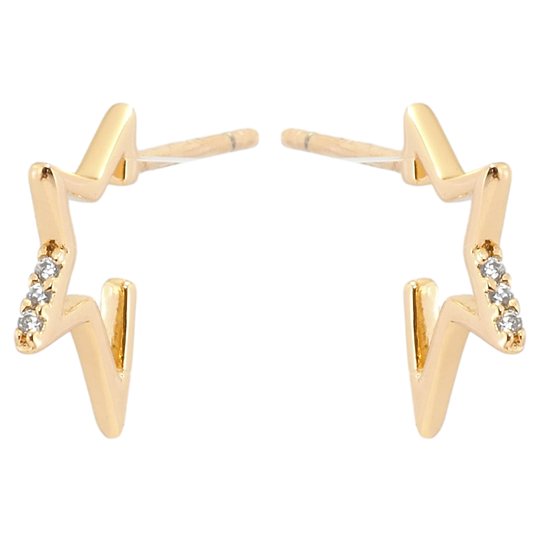 Серьги Xuping QQMM Позолота 18K пусеты Звезды с цирконием фото №1