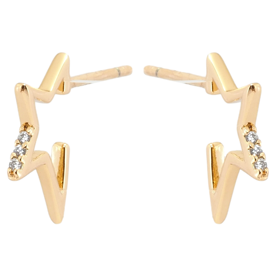 Серьги Xuping QQMM Позолота 18K пусеты Звезды с цирконием фото №1