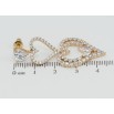 Серьги Xuping QQMM Позолота 18K пусеты Сердечки инкрустация цирконием фото №2