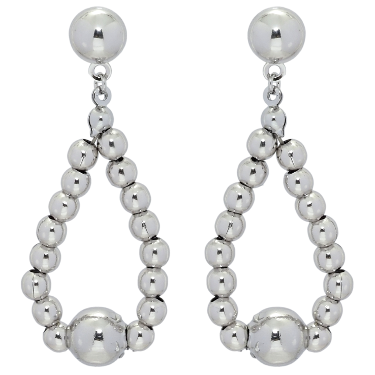 Серьги Xuping QQMM Родий пусеты Подвески из шариков фото №5