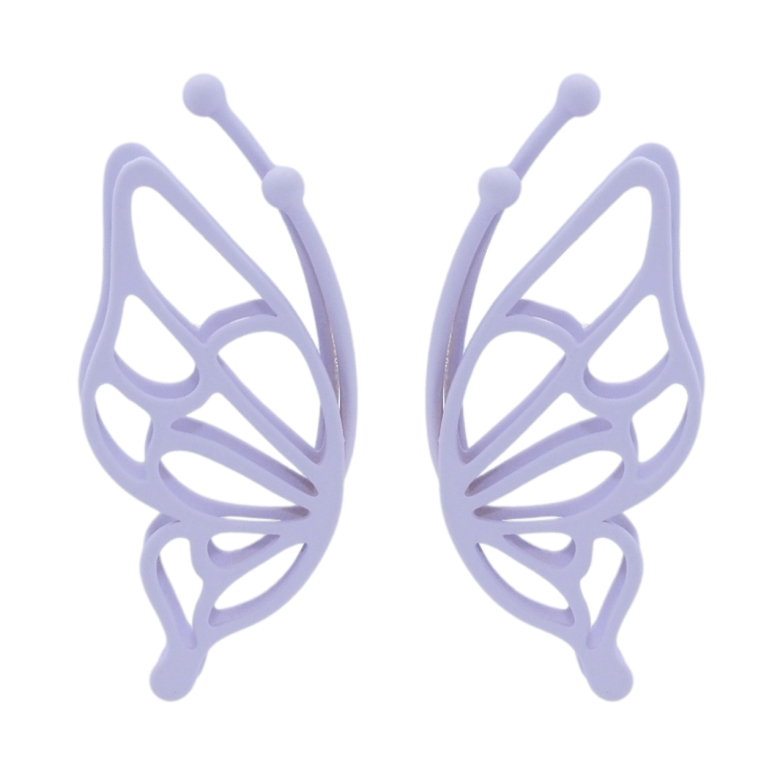 Серьги Xuping QQMM Родий пусеты Бабочки с покрытием Soft-touch фото №2