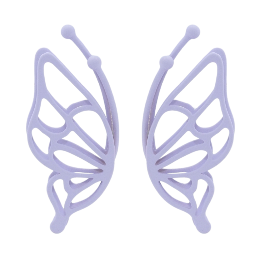Серьги Xuping QQMM Родий пусеты Бабочки с покрытием Soft-touch фото №1