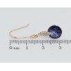 Сережки Xuping колір 18K з кристалами Swarovski французький замок Підвіски з кристалами Sapphire фото №2