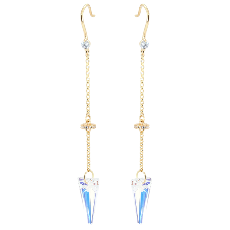 Сережки Xuping колір 18K з кристалами Swarovski французький замок Підвіски з кристалами Shimmer фото №2