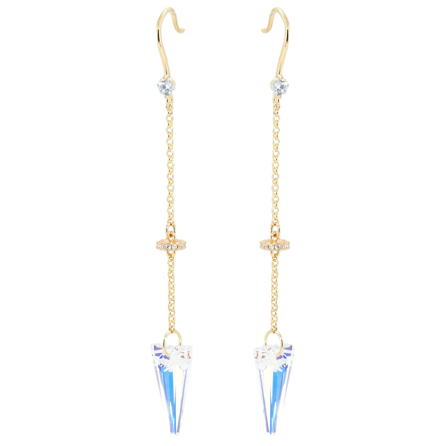 Сережки Xuping колір 18K з кристалами Swarovski французький замок Підвіски з кристалами Shimmer фото №1