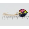 Сережки Xuping колір 18K з кристалами Swarovski французький замок Кристальні серця Vitrail Medium фото №2