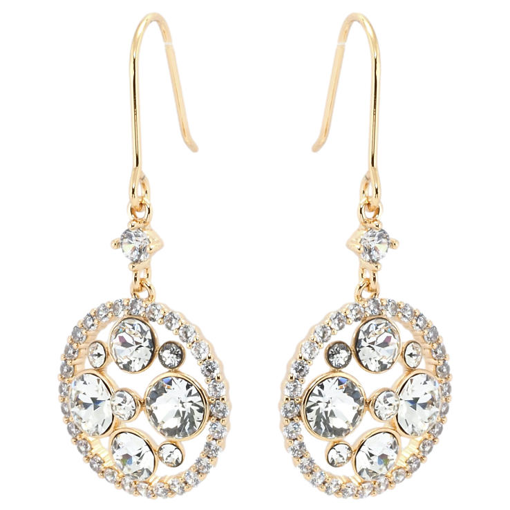 Сережки Xuping колір 18K з кристалами Swarovski французький замок Підвіски з кристалами Clear фото №15