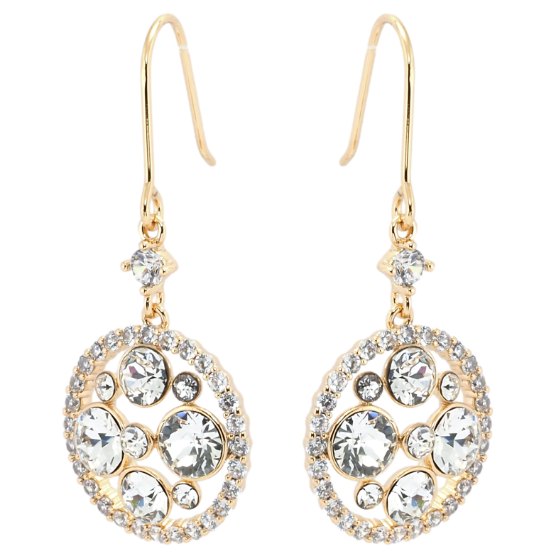 Сережки Xuping колір 18K з кристалами Swarovski французький замок Підвіски з кристалами Clear фото №1