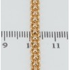 Цепочка Xuping Позолота 18K Плетение Итальянский Бисмарк длина 49см х 4мм фото №2