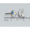 Сережки Xuping колір Родій з кристалами Swarovski французький замок Кристальні серця АВ фото №2