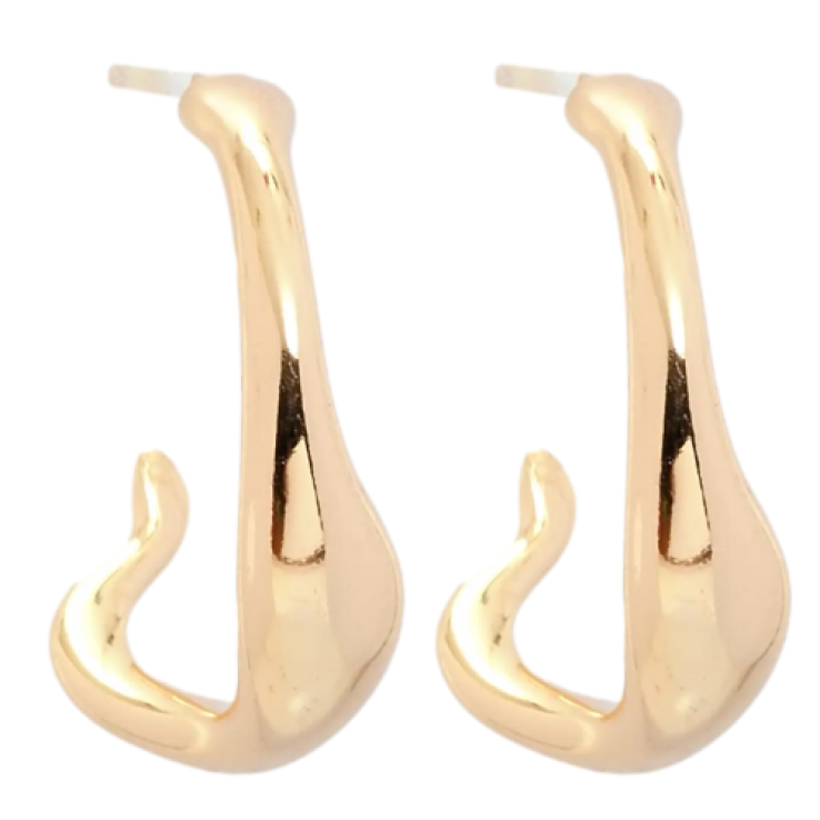 Серьги Xuping Позолота 18K пусеты Фигурные дуги фото №25