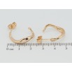 Серьги Xuping Позолота 18K пусеты Фигурные дуги фото №2